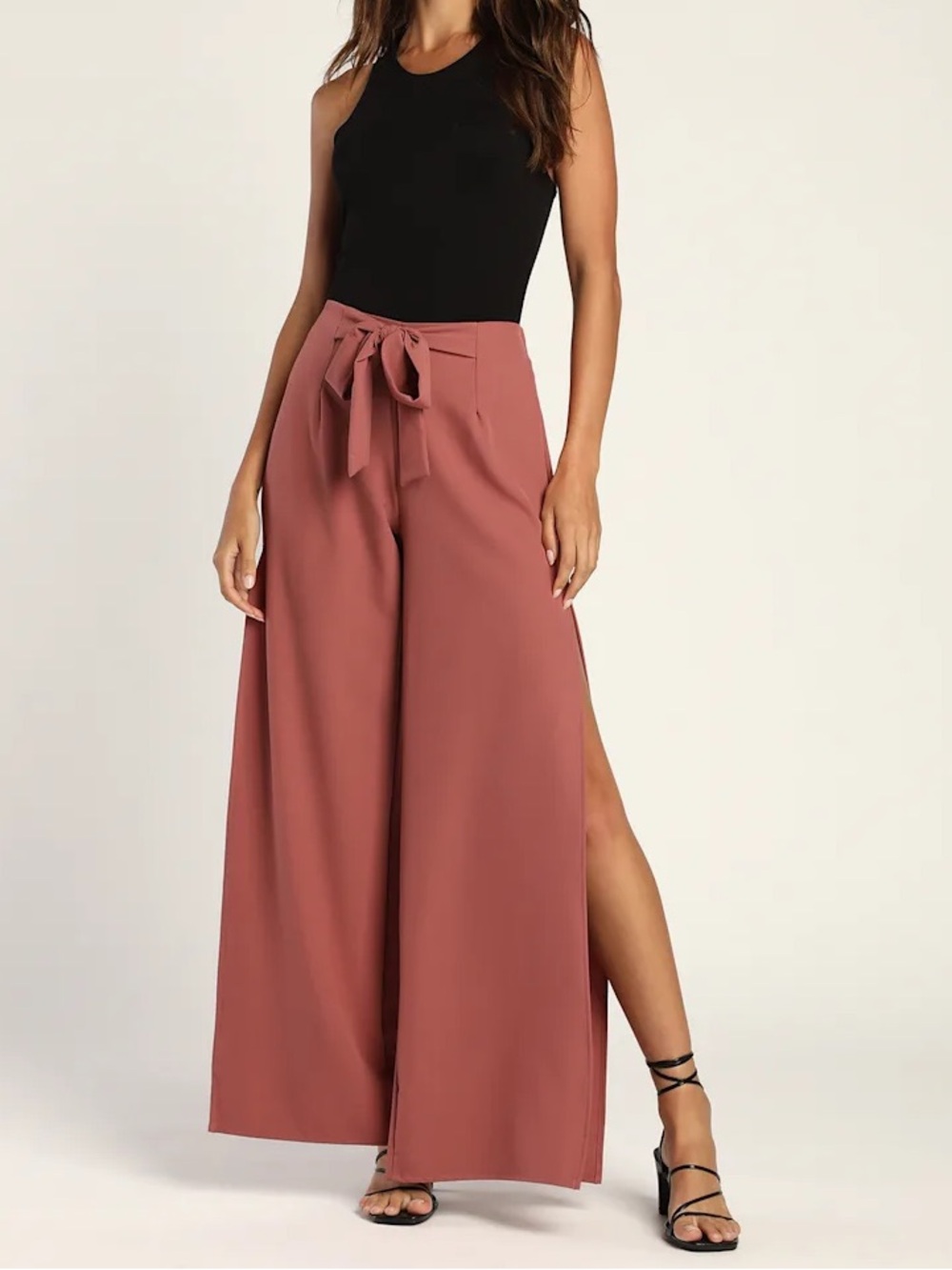 Lulu’s Going Places Mauve Wide-Leg Pants